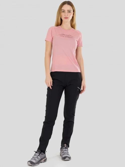 top lenjerie de corp pt. femei Fundango Reinga Merino T-shirt roz 4