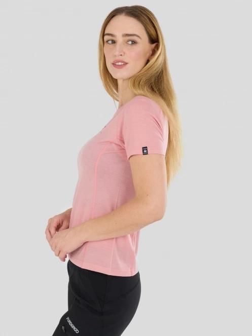 top lenjerie de corp pt. femei Fundango Reinga Merino T-shirt roz 7