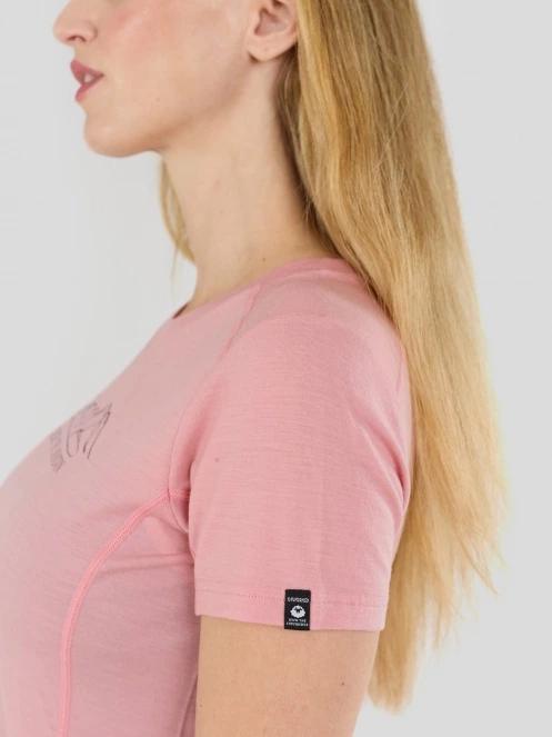 top lenjerie de corp pt. femei Fundango Reinga Merino T-shirt roz 8