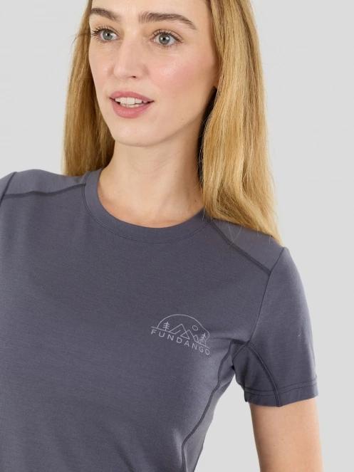top lenjerie de corp pt. femei Fundango Reinga Merino T-shirt albastru 6