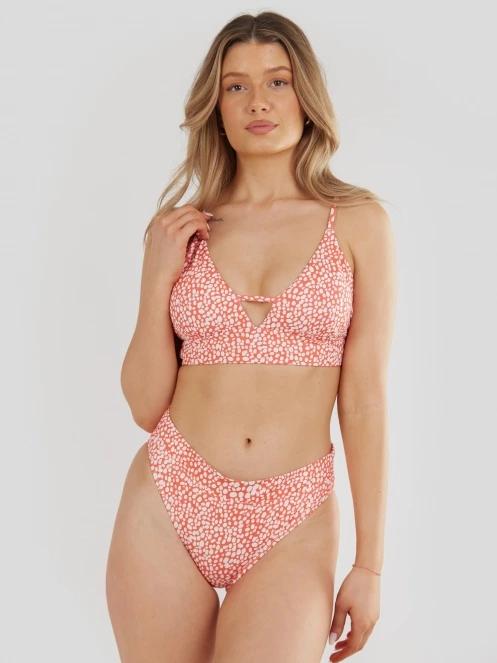 sutien bikini pt. femei Fundango Sahara V-neck Cami Top rosu 2