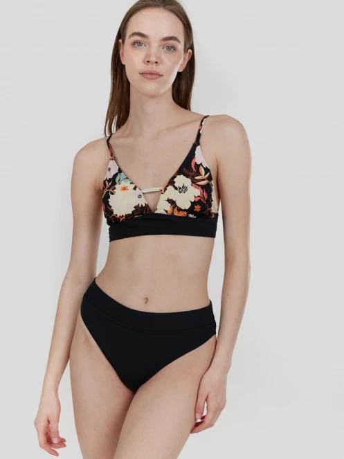 sutien bikini pt. femei Fundango Sahara V-neck Cami Top negru 4
