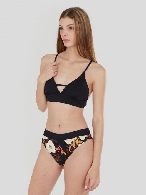 sutien bikini pt. femei Fundango Sahara V-neck Cami Top negru 2