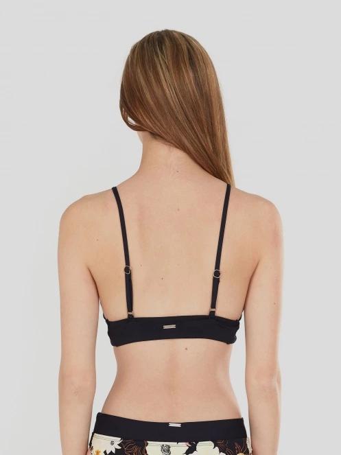sutien bikini pt. femei Fundango Sahara V-neck Cami Top negru 3