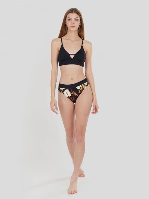 sutien bikini pt. femei Fundango Sahara V-neck Cami Top negru 4