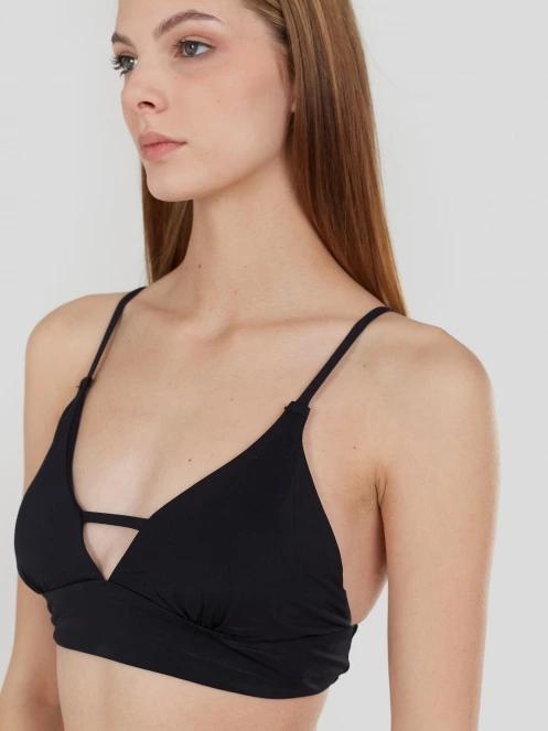 sutien bikini pt. femei Fundango Sahara V-neck Cami Top negru 5