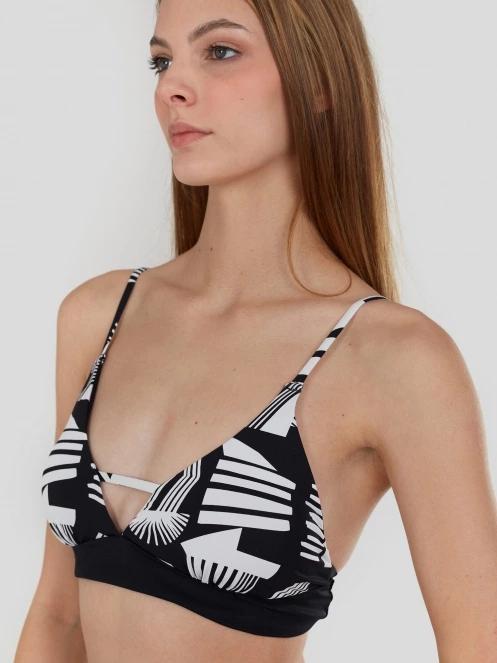 sutien bikini pt. femei Fundango Sahara V-neck Cami Top negru 5