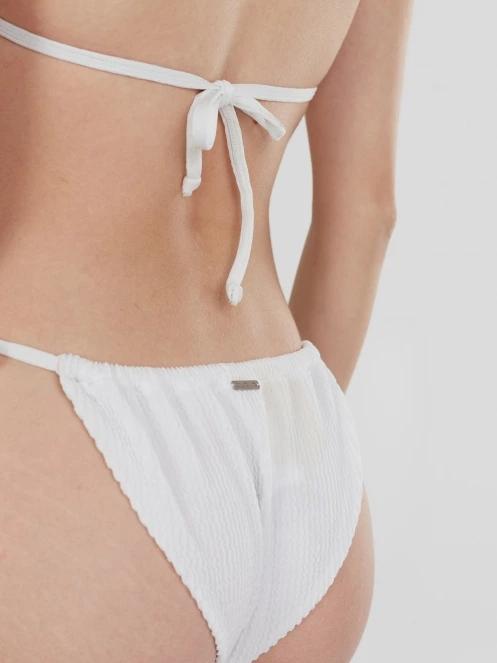 sutien bikini pt. femei Fundango Innisfil Triangle Jacquard Top alb 7