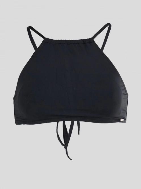 sutien bikini pt. femei Fundango Hogg High Neck Top negru 7