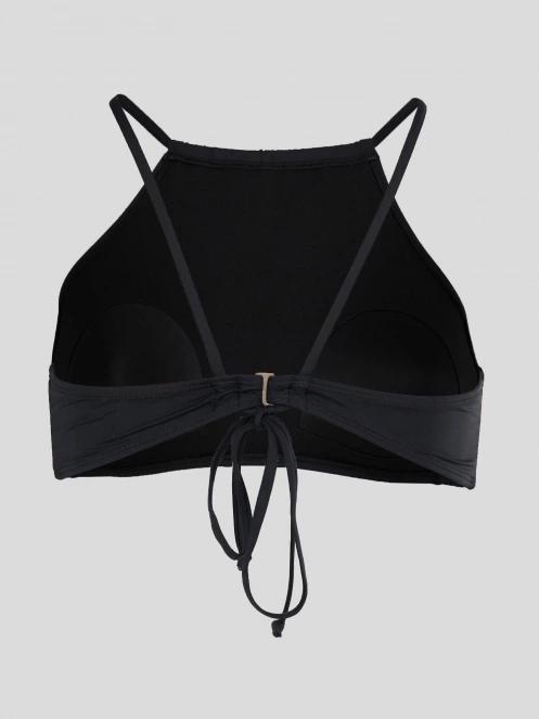 sutien bikini pt. femei Fundango Hogg High Neck Top negru 8