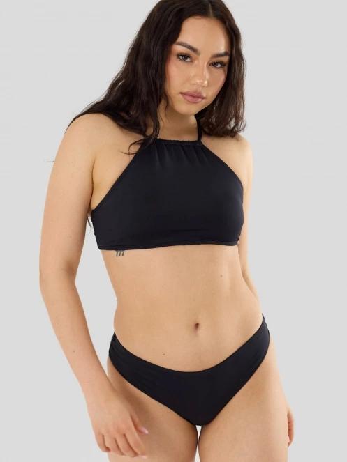 sutien bikini pt. femei Fundango Hogg High Neck Top negru 2