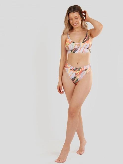 chiloti bikini pt. femei Fundango Sahara Mid Waist Full Bottoms violet 4