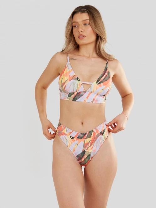 chiloti bikini pt. femei Fundango Sahara Mid Waist Full Bottoms violet 5