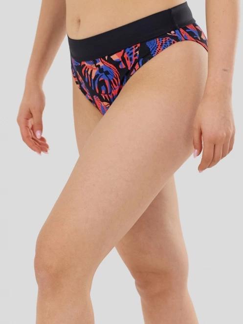 chiloti bikini pt. femei Fundango Sahara Midwaist Full Bottom negru 2