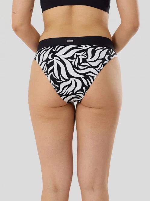 chiloti bikini pt. femei Fundango Sahara Midwaist Full Bottom negru 4