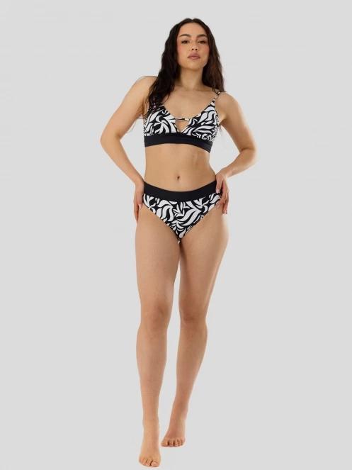 chiloti bikini pt. femei Fundango Sahara Midwaist Full Bottom negru 5