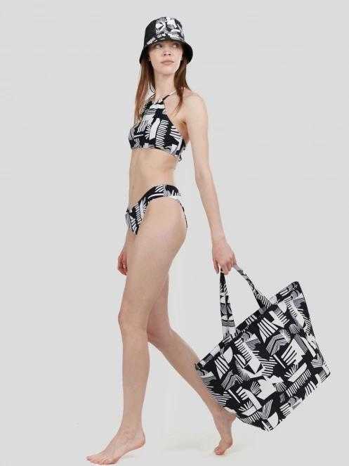 chiloti bikini pt. femei Fundango Hogg Hipster Bottom negru 4