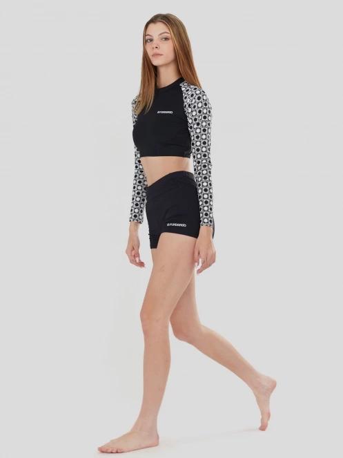 chiloti bikini pt. femei Fundango Amelia Surf Shorts negru 5