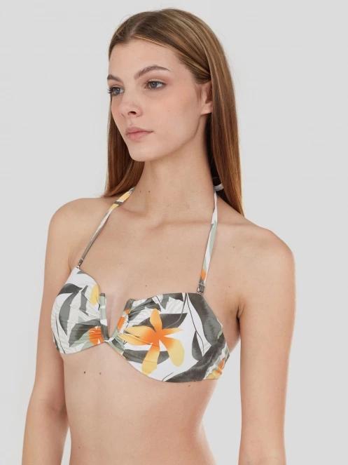 sutien bikini pt. femei Fundango Lola Bralette Top alb 5