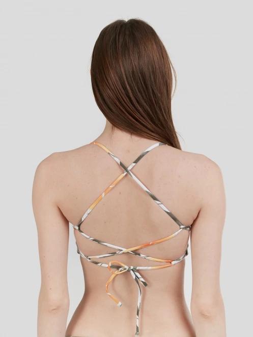 sutien bikini pt. femei Fundango Moana Bralette Top alb 3