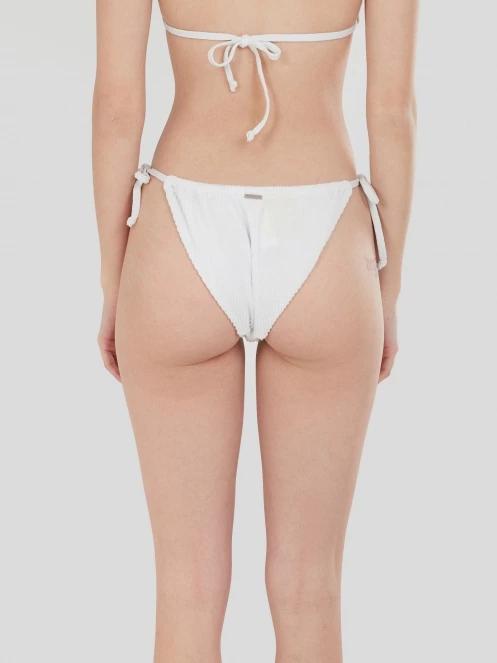 chiloti bikini pt. femei Fundango Innisfil II Tie-side Jacquard Bottom alb 3