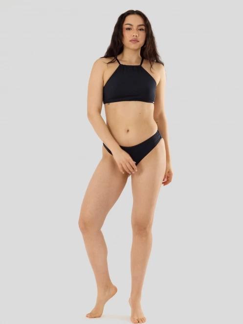chiloti bikini pt. femei Fundango Hogg High Waisted Bottom negru 4