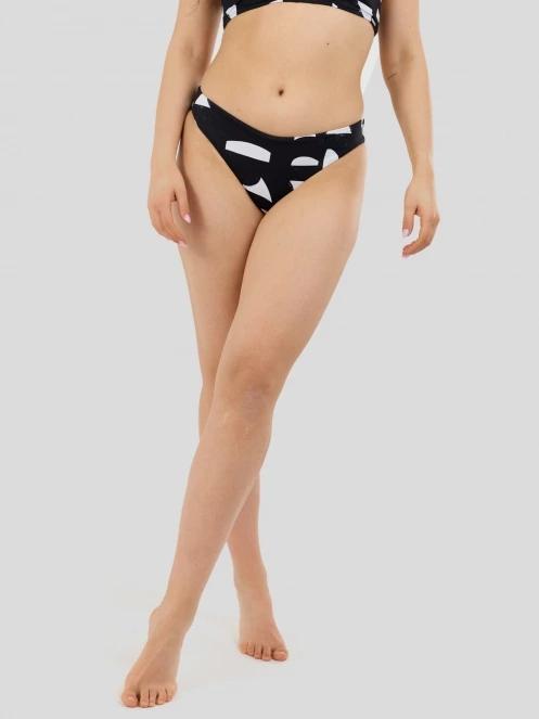 chiloti bikini pt. femei Fundango Hogg High Waisted Bottom negru 3