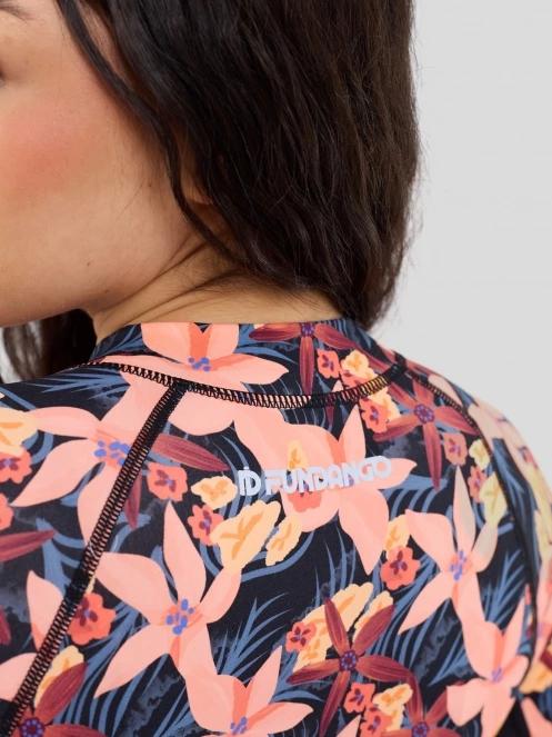 costum de baie pt. femei Fundango Dolphin Long Sleeve Suit roz 8