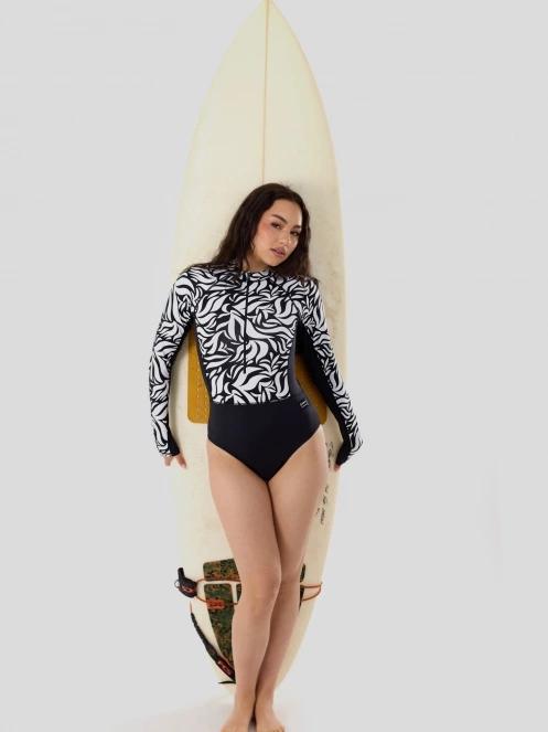 costum de baie pt. femei Fundango Dolphin Long Sleeve Suit negru 4
