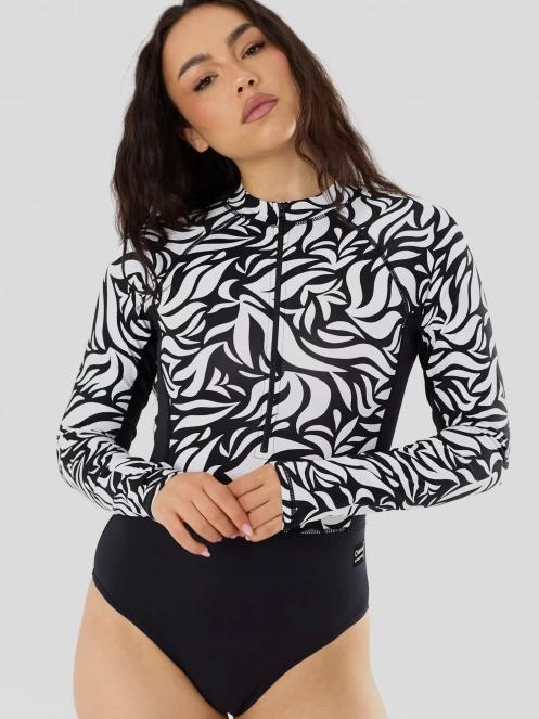 costum de baie pt. femei Fundango Dolphin Long Sleeve Suit negru 5