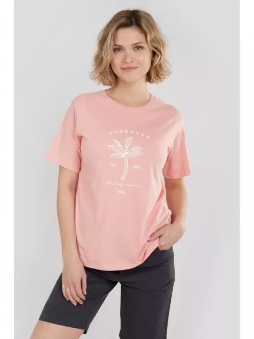 tricou cu maneci scurte pt. femei Fundango Bolton T-shirt roz 2