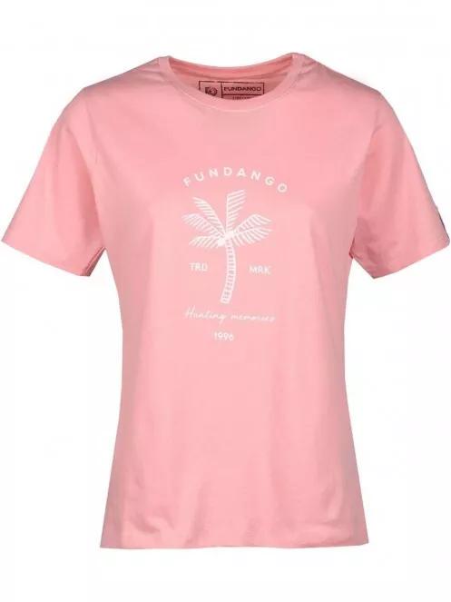 tricou cu maneci scurte pt. femei Fundango Bolton T-shirt roz 6