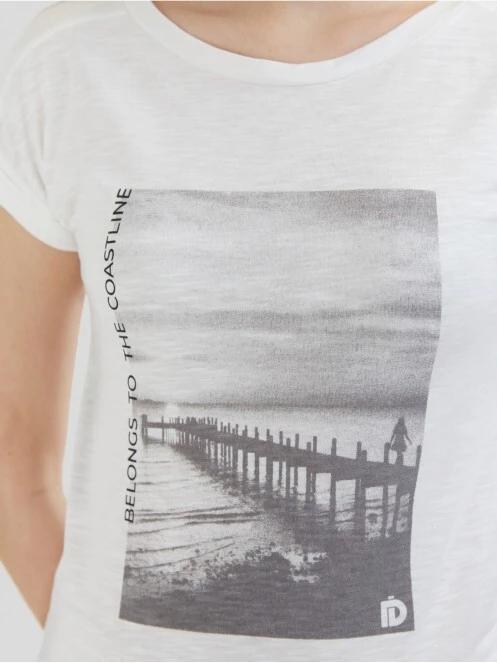 tricou cu maneci scurte pt. femei Fundango Amira T-shirt alb 5