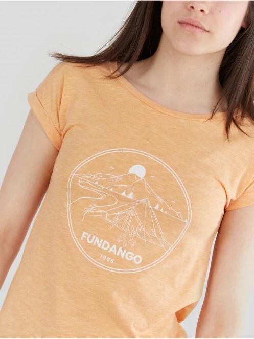 tricou cu maneci scurte pt. femei Fundango Amira T-shirt galben 4