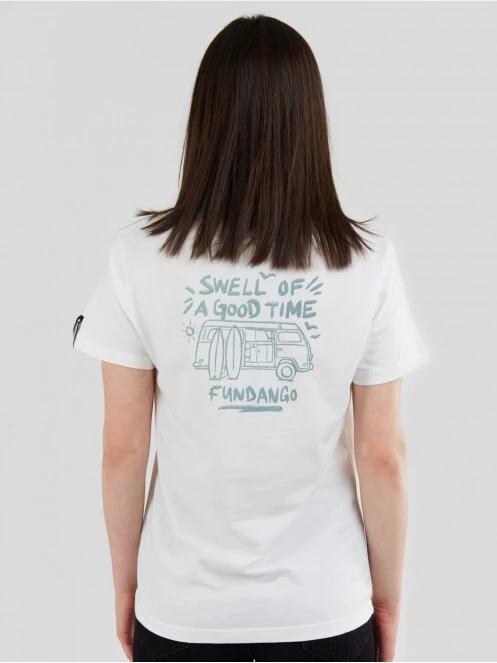 tricou cu maneci scurte pt. femei Fundango Bolton T-shirt alb 3