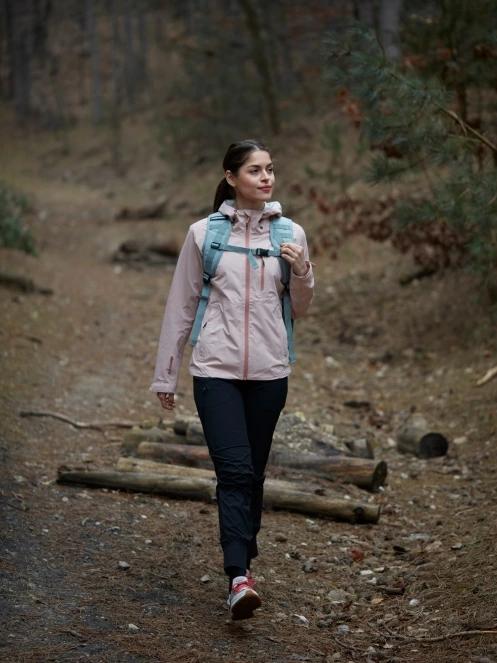 haine de ploaie pt. femei Fundango Piora Waterproof Jacket roz 10