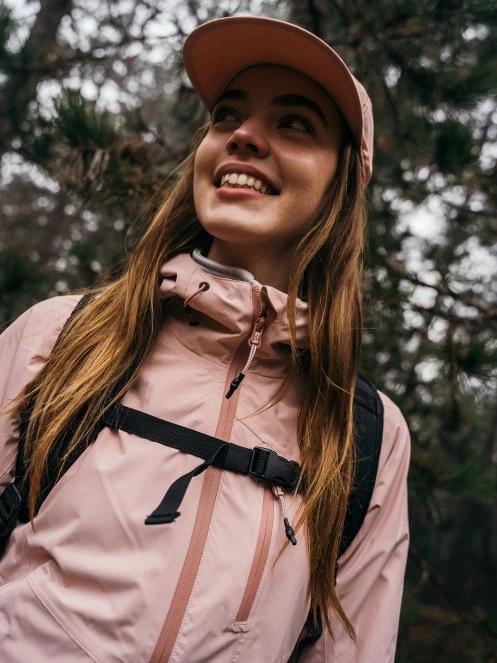 haine de ploaie pt. femei Fundango Piora Waterproof Jacket roz 11