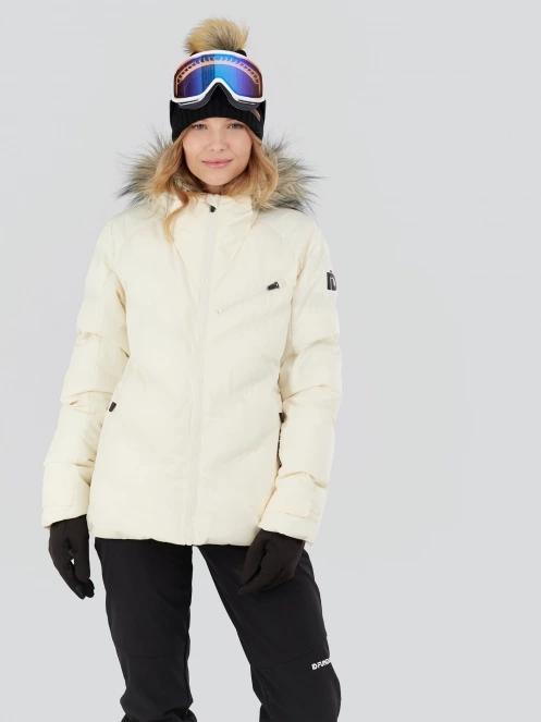 geaca de schi pt. femei Fundango Elyra Fur Padded Jacket alb 3