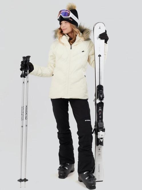 geaca de schi pt. femei Fundango Elyra Fur Padded Jacket alb 5