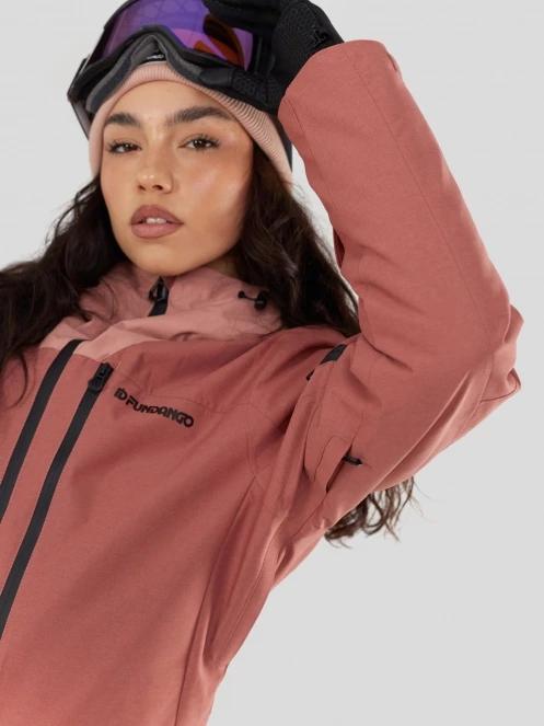 geaca de schi pt. femei Fundango Poplar ECO Jacket roz 5