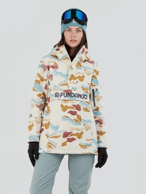geaca de schi pt. femei Fundango Birch ECO Logo Anorak nisip 2