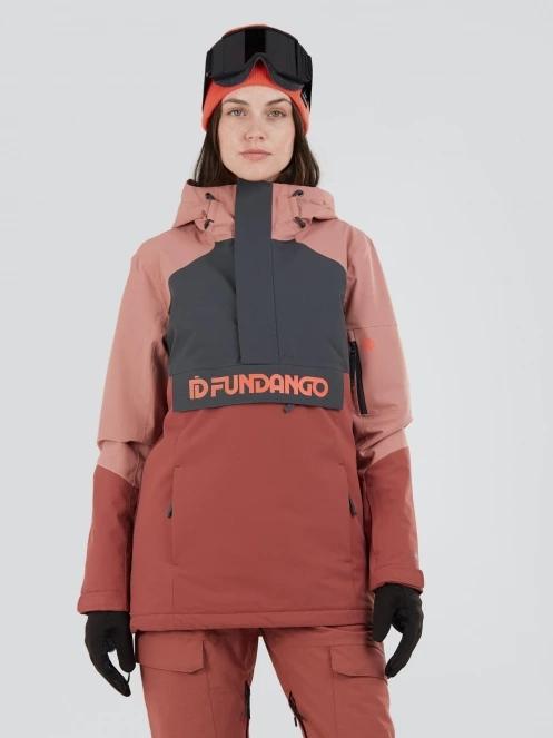 geaca de schi pt. femei Fundango Birch ECO Logo Anorak roz 2
