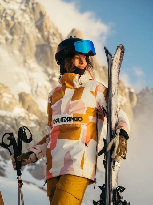 jacheta hanorac pt. femei Fundango Birch ECO Logo Anorak galben 11