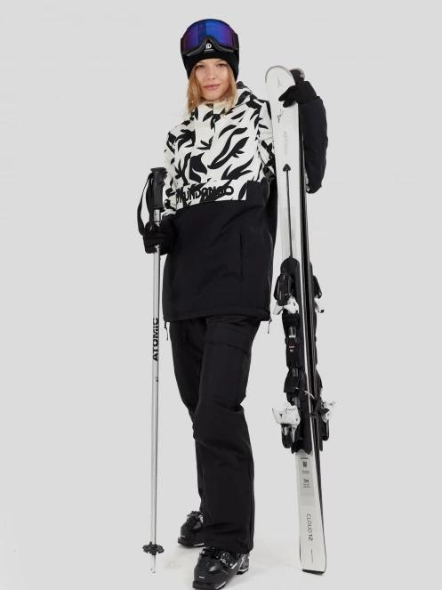 jacheta hanorac pt. femei Fundango Birch ECO Logo Anorak negru 4