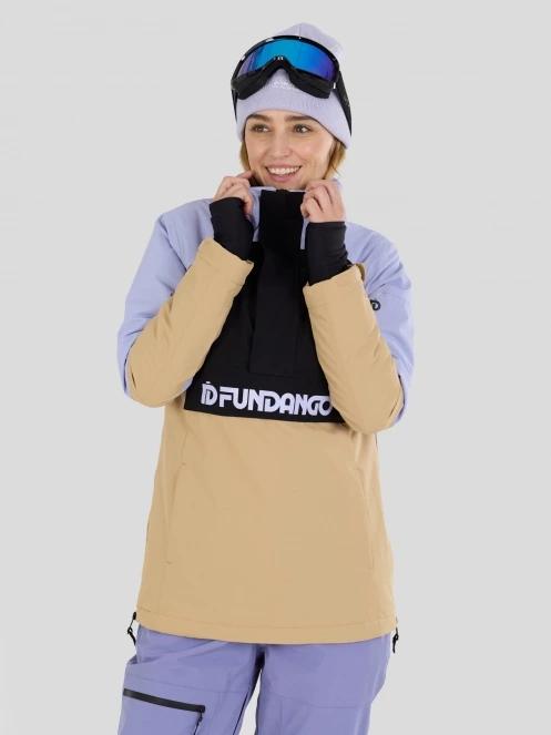 jacheta hanorac pt. femei Fundango Birch ECO Logo Anorak nisip 6