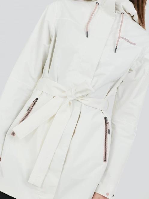 haine de ploaie pt. femei Fundango Regina II Waterproof Trench Jacket nisip 5