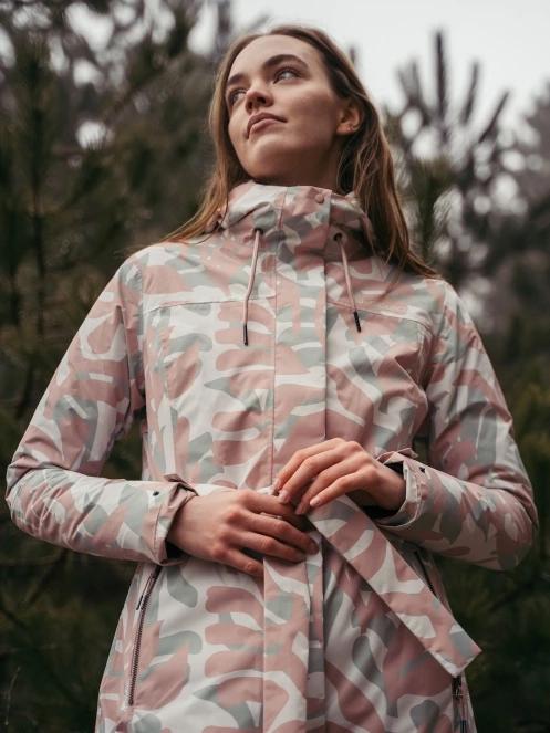 haine de ploaie pt. femei Fundango Regina II Waterproof Trench Jacket roz 12