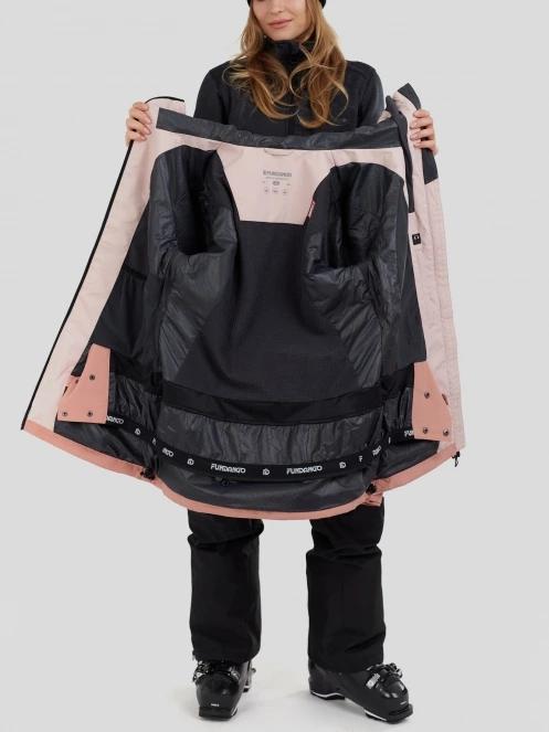 geaca de schi pt. femei Fundango Nashua ECO 3L Allmountain Jacket roz 5