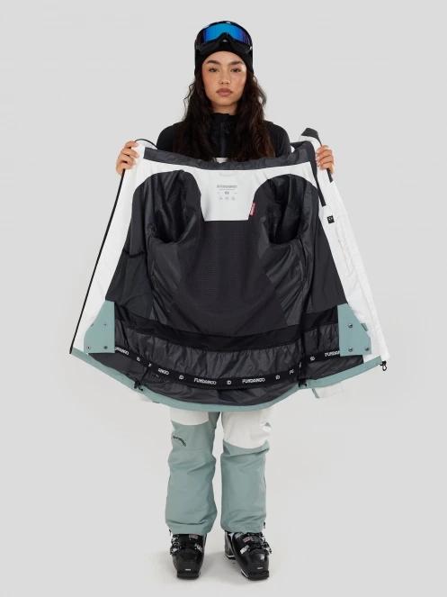 geaca de schi pt. femei Fundango Nashua ECO 3L Allmountain Jacket verde 5