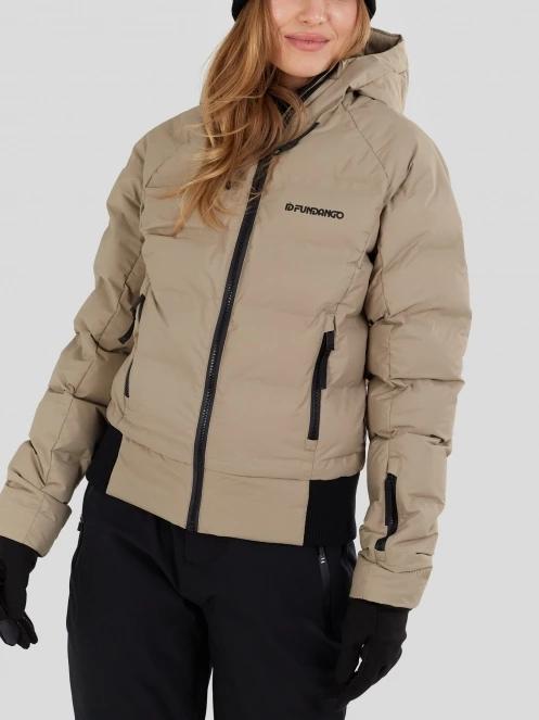 geaca de schi matlasata pt. femei Fundango Zina Padded Jacket nisip 7